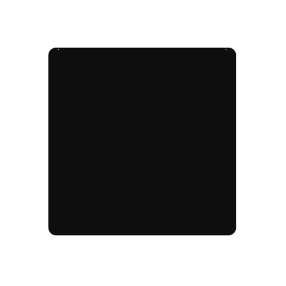 Plaque protection sol carrée noir givré Dixneuf 100 x 100 x 2mm - 017.PSR5N3