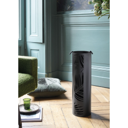 Serviteur Borneo acier noir givré Dixneuf pour poêle et cheminée - 002.10775N3