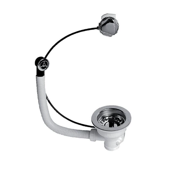 Vidage complet Wirquin pour évier 1 bac Ø 90 mm 30720435