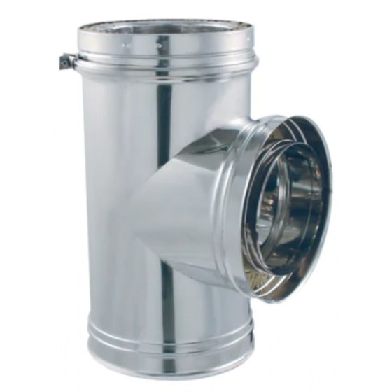 Té 90° D/Parois Isolé Inox DPZ Ø 130 / 190 - 183003