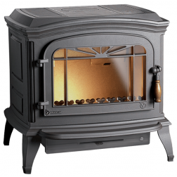 Poêle à bois en fonte Invicta Bradford anthracite 9 kW - P917344