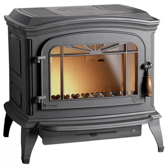 Poêle à bois en fonte Invicta Bradford anthracite 9 kW - P917344