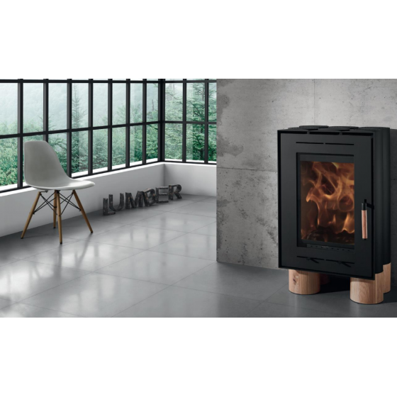 Poêle à bois rectangulaire Solzaima Tek Lumber Eco 7,3 Kw - PA1055G019