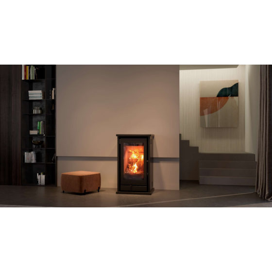 Poêle à bois rectangulaire Solzaima M1 Eco 7,3 kW - PA1053G018