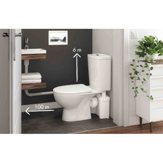 Broyeur adaptable W 12 pour cuvette WC existante - FRW12A6119