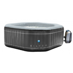 Spa gonflable 5 à 6 places NetSpa Silver 195 x 195 x 70 cm - SP-SLV155D