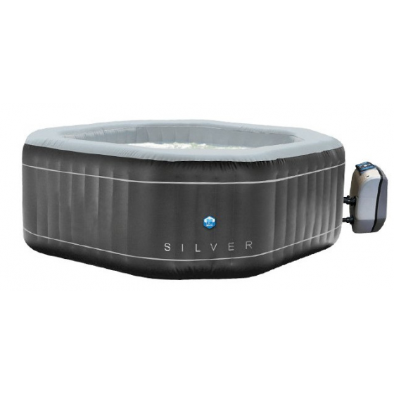 Spa gonflable 5 à 6 places NetSpa Silver 195 x 195 x 70 cm - SP-SLV155D