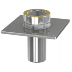 Réhausse double paroi isolé inox Joncoux Orion avec collier --- Ø 150/210 Ext