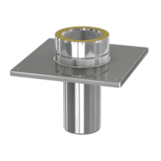 Réhausse double paroi isolé inox Joncoux Orion avec collier --- Ø 150/210 Ext