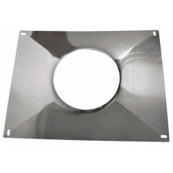 Plaque d'étanchéité haute inox Joncoux 350 X 450 Ø 125 - 039602