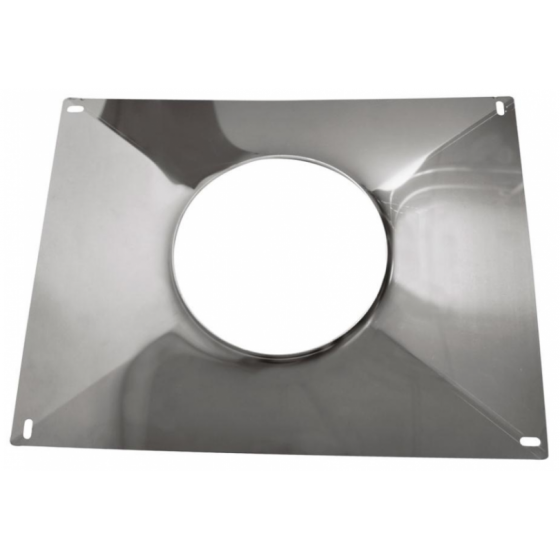 Plaque d'étanchéité haute inox Joncoux 350 X 450 Ø 125 - 039602