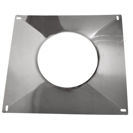 Plaque d'étanchéité haute inox Joncoux 350 X 350 Ø 150/155 mm - 039609
