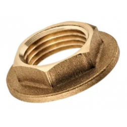 Contre écrou à plateau Ø 45 mm laiton - Ø 3/4