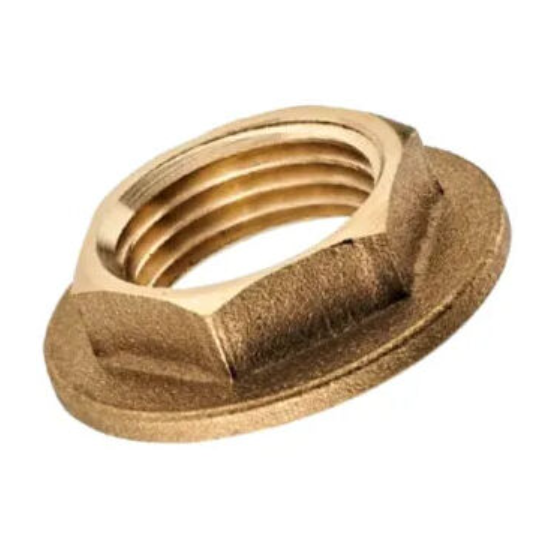 Contre écrou à plateau Ø 45 mm laiton - Ø 3/4