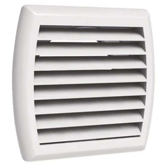Grille de prise d'air blanc plastique Joncoux Ø 125 mm - 096502